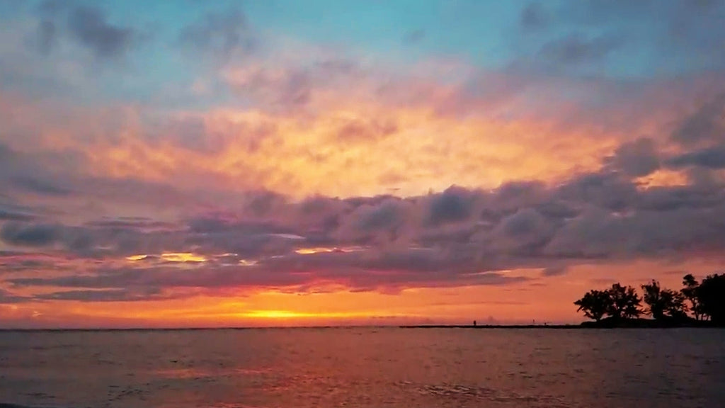 sarasota longboat key florida sunset ocean cloud blue yellow orange pink sky